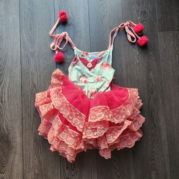 Dollcake Waiting on Wildflowers Girls Tutu Dress, size 7 - Picture 2 of 7